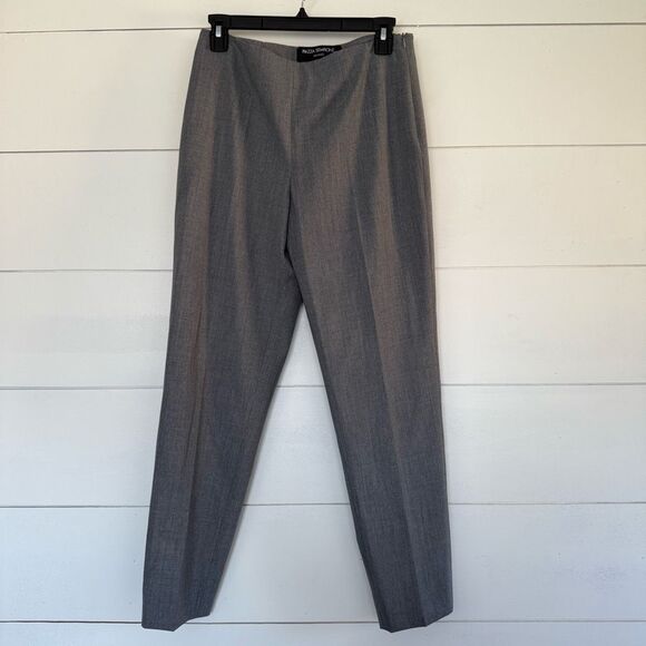 Piazza Sempione Women’s 42 Grey Monia Dress Career Workwear Pants Minimalist - Picture 1 of 5